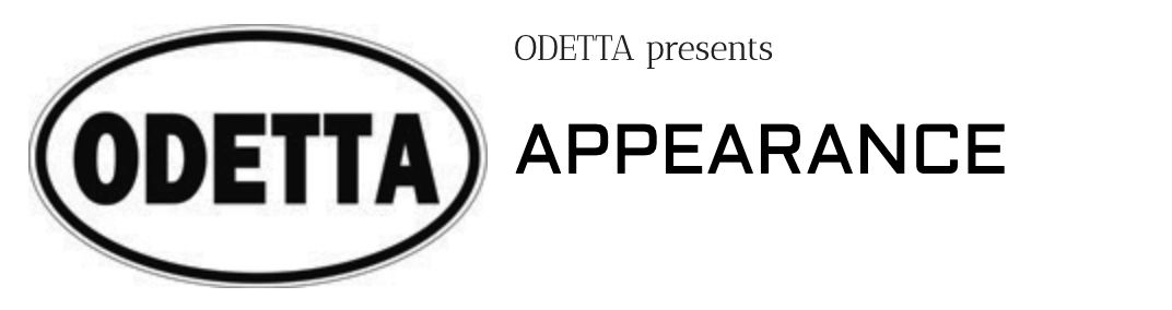 Appearance exhibition at ODETTA