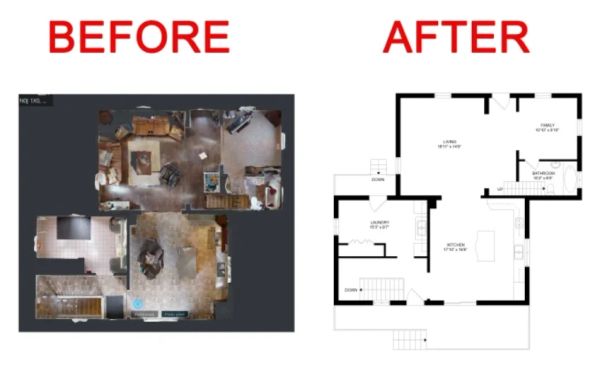Before and after capture