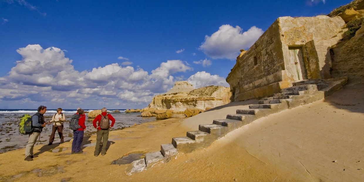 Tourists hiking through Gozo’s costal region (Photo: Ted Attard)