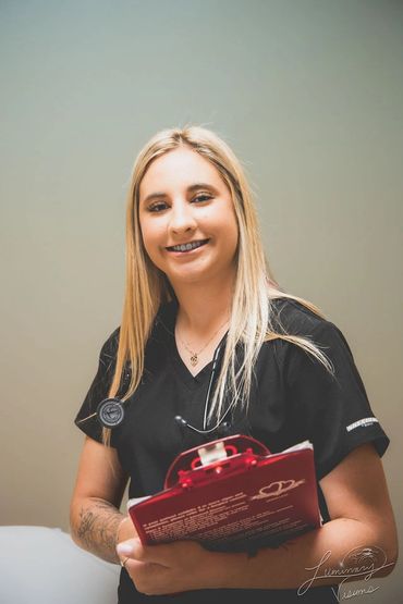 Nurse at family practice clinic ready to serve patients needing iv therapy hydration