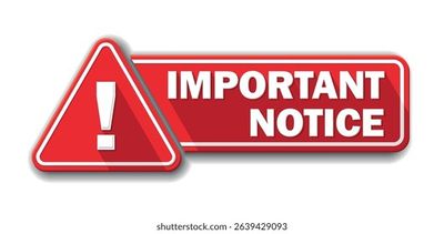 Important notice!