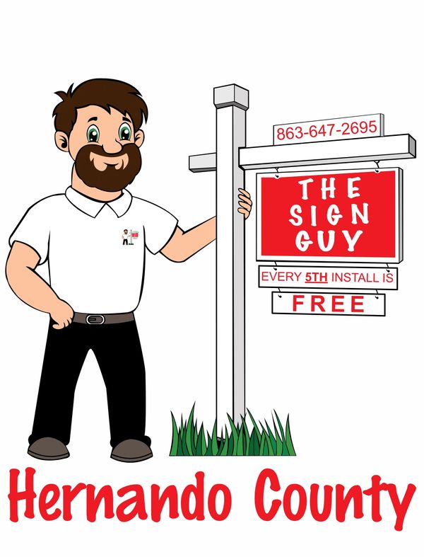 Real Estate Sign Post Installation in New Port Richey, Springhill, Brooksville, Hernando County 