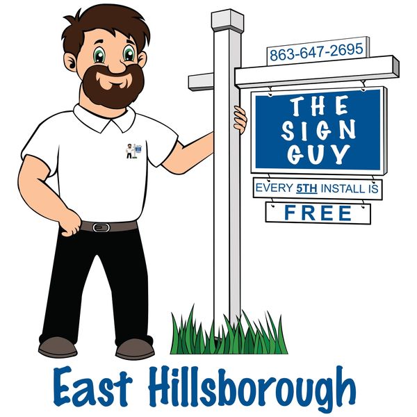 Real Estate Sign Post Installation in Brandon, Valrico, Plant City, Tampa, Polk County, Hillsboroughy