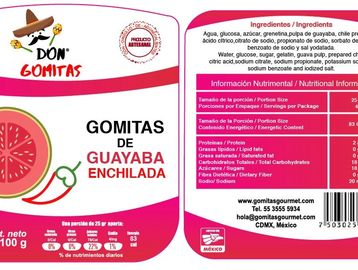 Gomitas Gourmet con Sabor a Guayaba Enchilada- Fabricadas 100% artesanal 