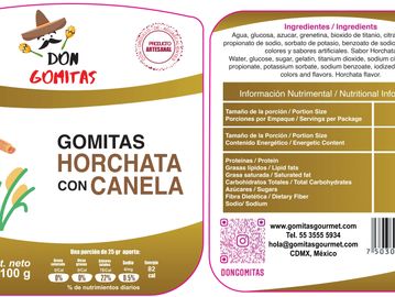 Gomitas Gourmet con Sabor Horchata Canela- Fabricadas 100% artesanal con  sabor original de horchata