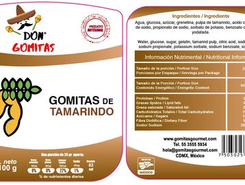 Gomitas Gourmet con Sabor Tamarindo- Fabricadas 100% artesanal sabor original con pulpa de tamarindo