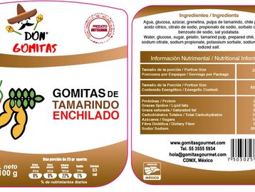 Gomitas Gourmet con Sabor a Tamarindo Enchilado- Fabricadas 100% artesanal