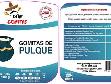 Gomitas Gourmet con Sabor a Pulque- Fabricadas 100% artesanal con la bebida de agave sabor original.