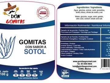 Gomitas Gourmet con Sabor a Sotol - Fabricadas 100% artesanal con la bebida de agave sabor original