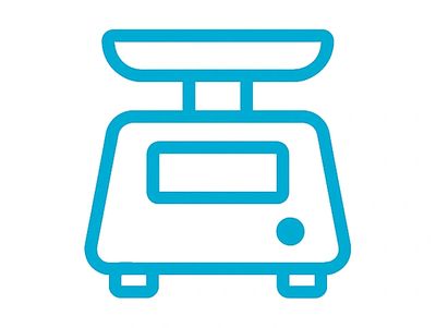 Icon of a weighing scale 
