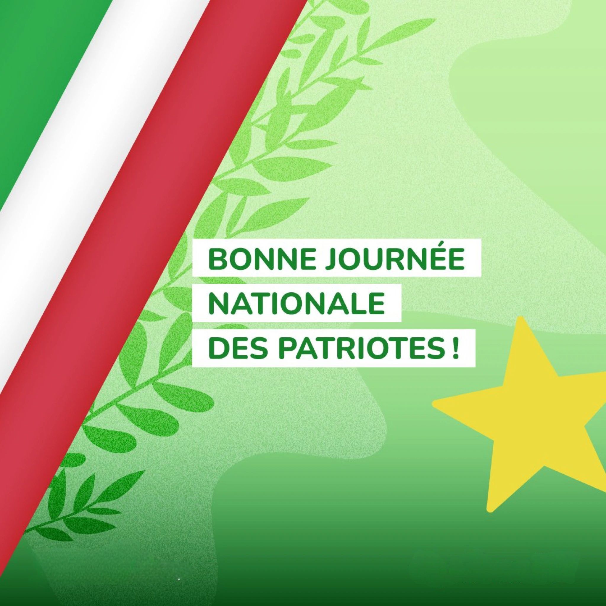 Celebration of National Patriots' Day with vibrant colors and symbols.