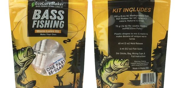 Bass Fishing Lures Soft Bait EcoLureMaker Kit Complete