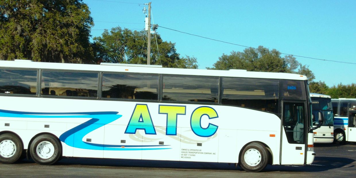 ATC Buses Orlando & Florida. Charter Bus Company, Bus shuttle group Rental Transportation in Florida