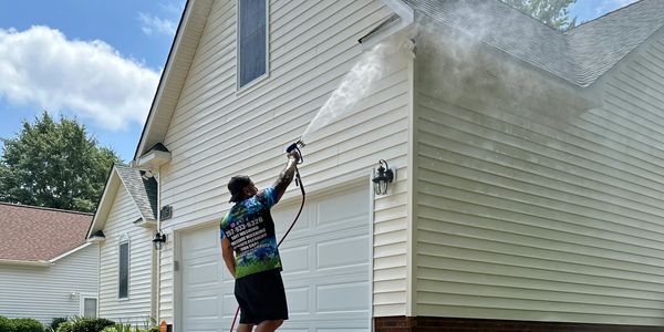 Pressure washing in New Bern NC by Surface Medic