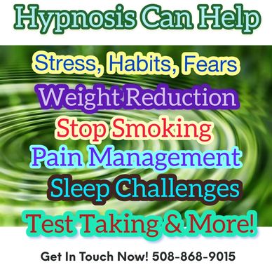 stress, habits, fears, weight reduction, stop smoking, pain, sleep, test taking, massage, past life