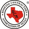 Logo of the Roofing Contractors Association of Texas.
