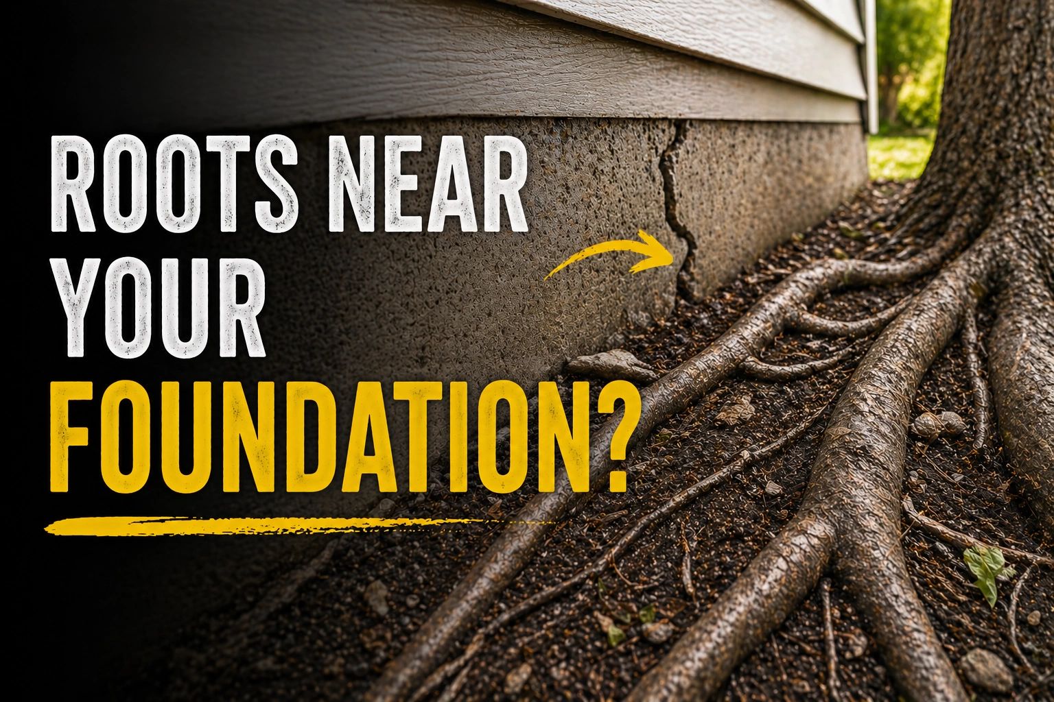 Tree Roots Near a Foundation: When Are They A Problem?