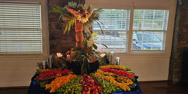 Delightful and delicious fruit table 