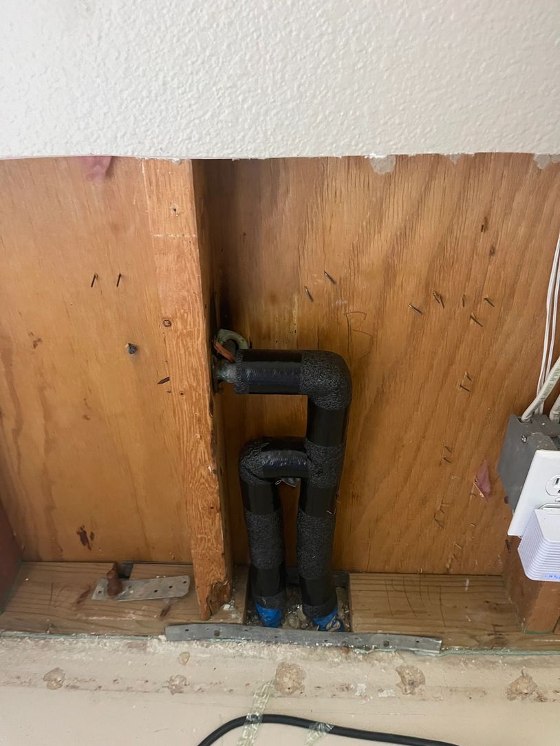 Pipe repair in stone oak