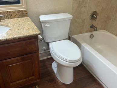 Toilet installation in Stone oak area of San Antonio 