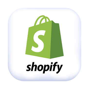 Green Shopify shopping bag logo with white background.