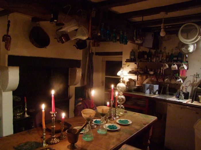 The Alchemists workshop, where raw materials are turned into paints