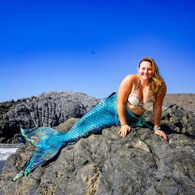 Elaina Garcia In A Mermaid Costume