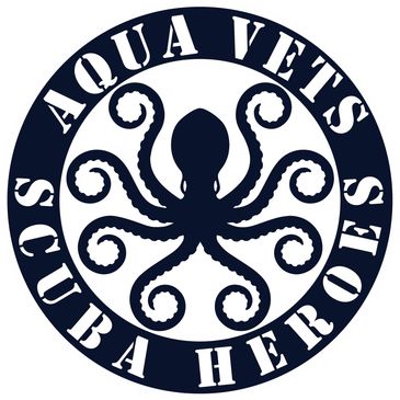 Aqua Vets Scuba Heros Logo In Blue