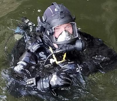 A Diver In Diving Gear