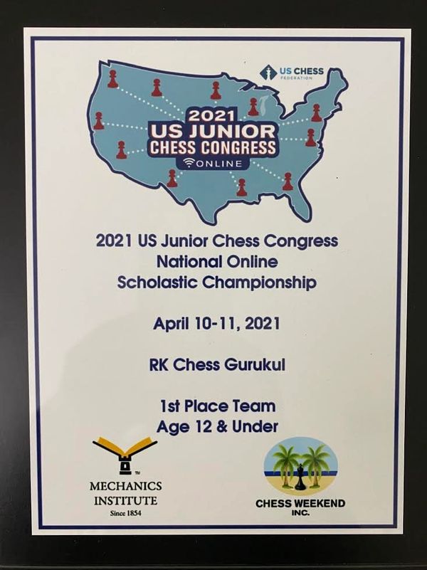 [image of 1st Place 12 & Under plaque]