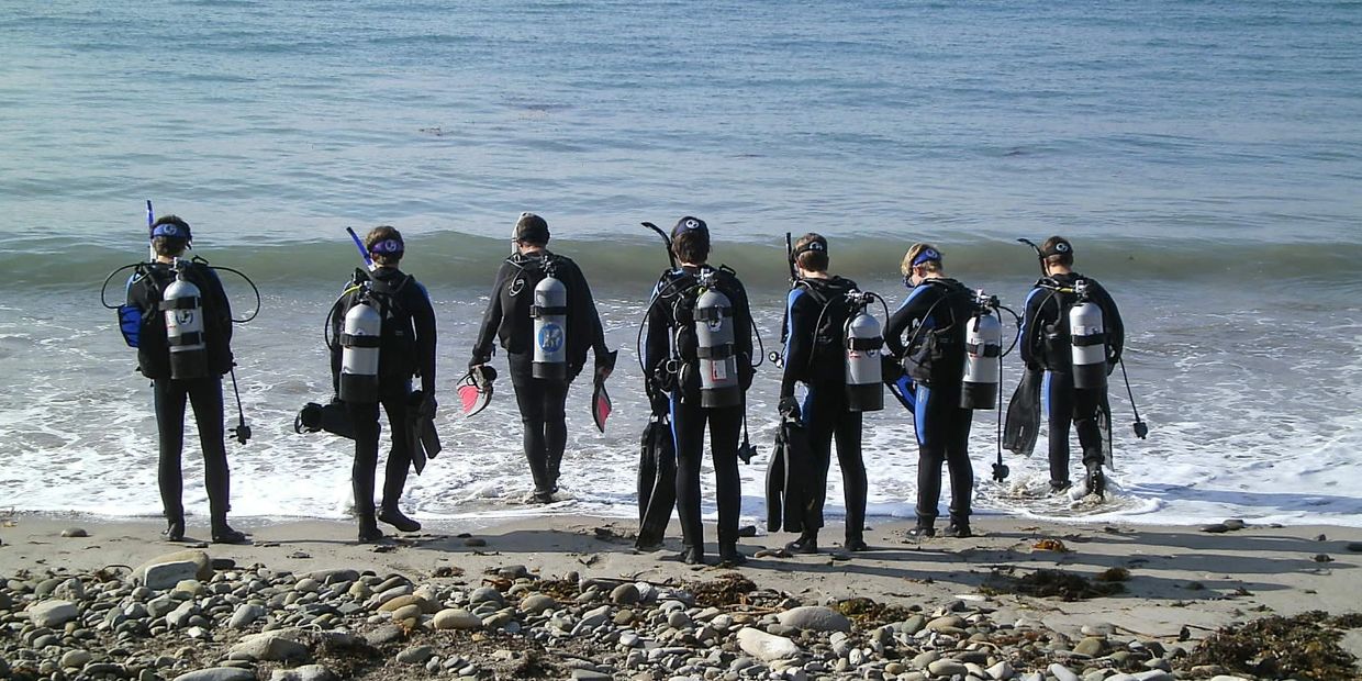 Beach Training Dive at Refugio