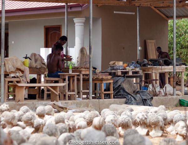 Artists at work at Osramba Studio.
