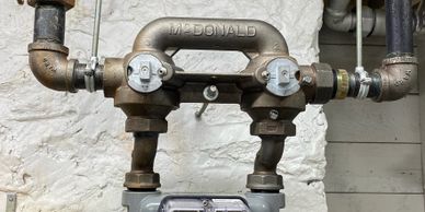 Con Ed gas pipe - red tag