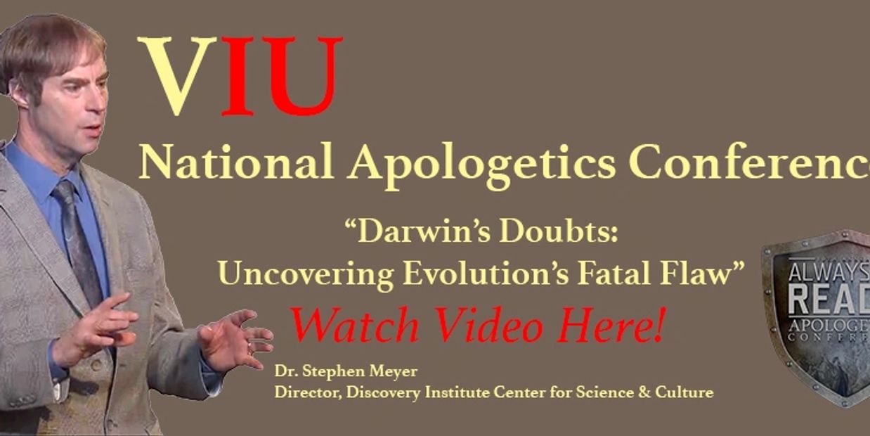 Stephen Meyer Darwin's Doubts Lecture at Veritas International University