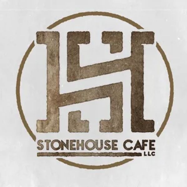 Logo of Stonehouse Cafe LLC in brown and beige.