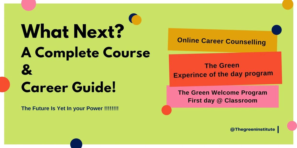 A colorful promotion for a career guidance course and programs.