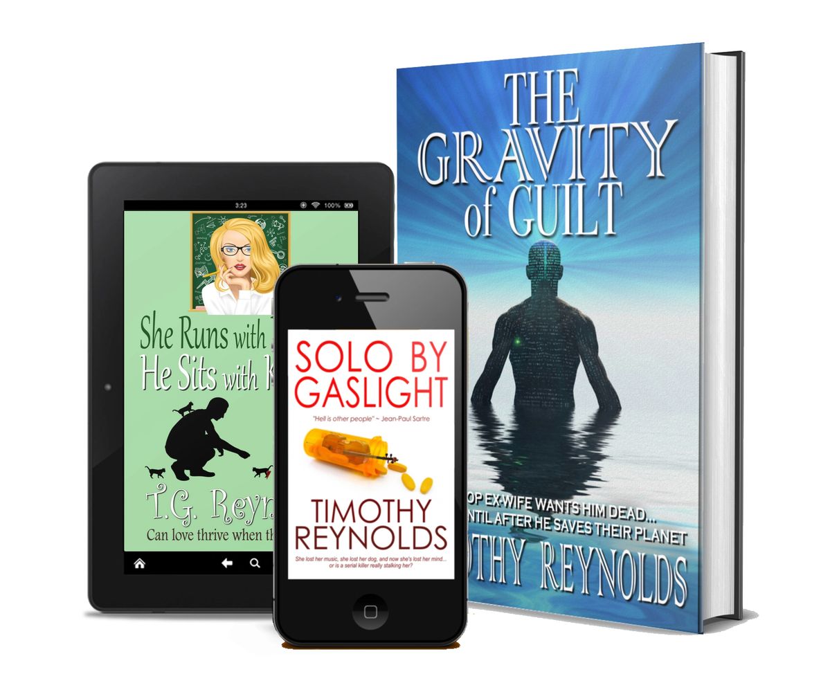 The covers of three books by Timothy Reynolds.