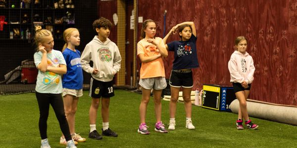 Kids listening to fitness instructor
