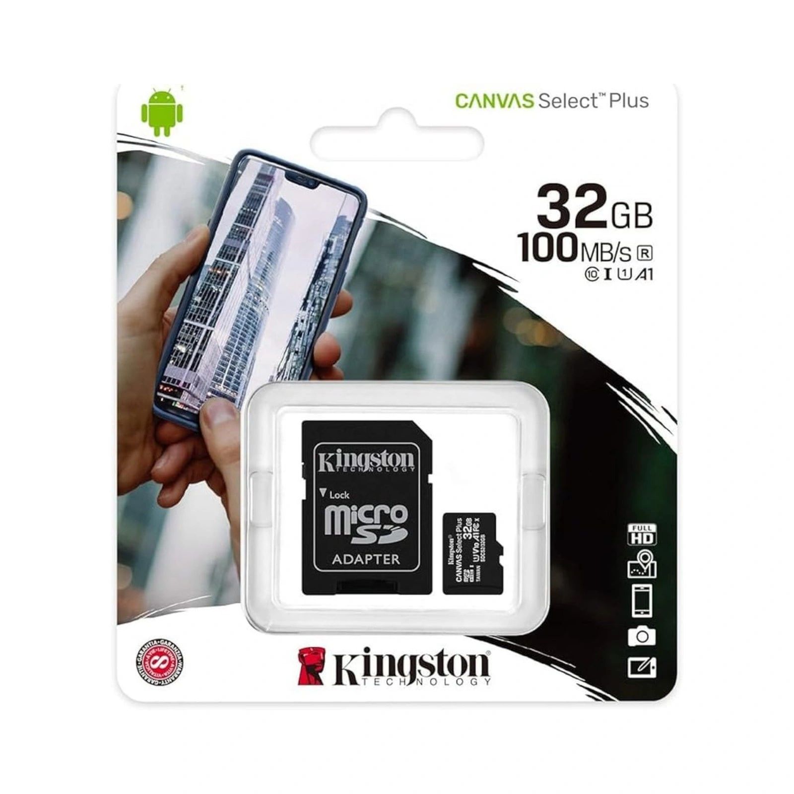 Kingston 32GB Micro SD Card Class 10 with SD Adapter