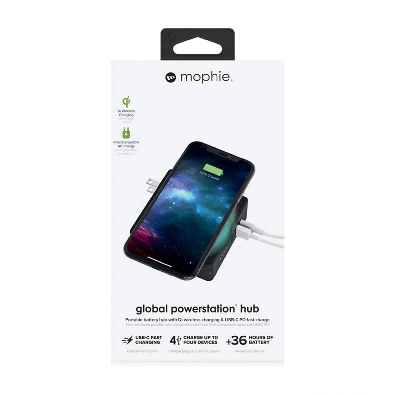 Official Mophie Powerstation Hub 6000mAh Wireless & USB-C PD Power Bank - (Brand New)