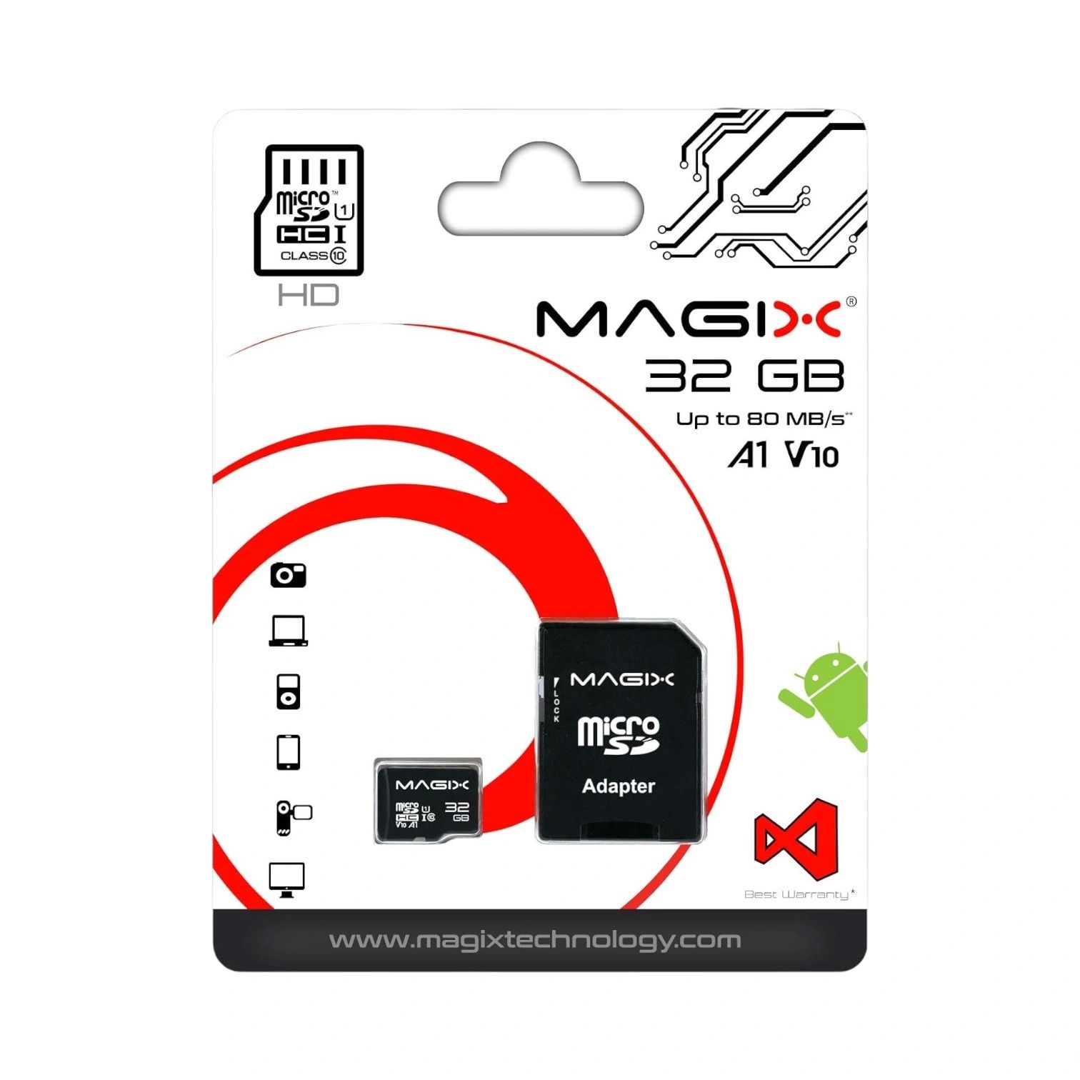 Magix 32GB A1 V10 Micro SD Card