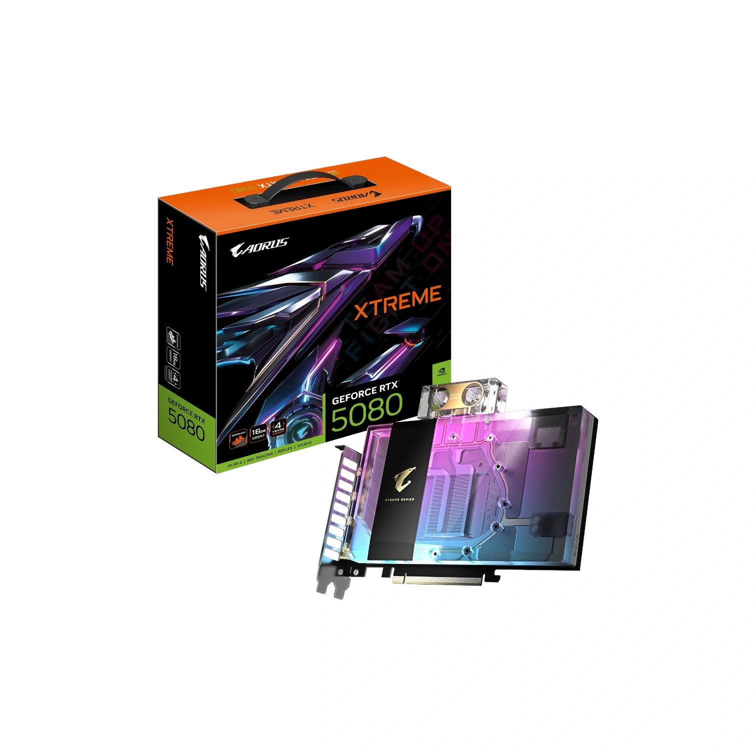 Gigabyte AORUS GeForce RTXTM 5080 XTREME WATERFORCE WB 16GB GDDR7 PCIe 5.0 Graphics Card - (Brand New)