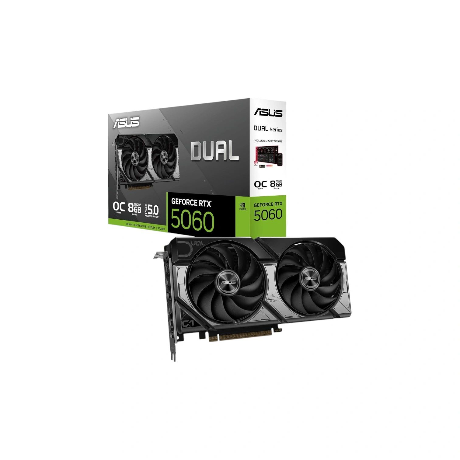 ASUS Dual GeForce RTX 5060 OC 8GB GDDR7 Graphics Card - (Brand New)