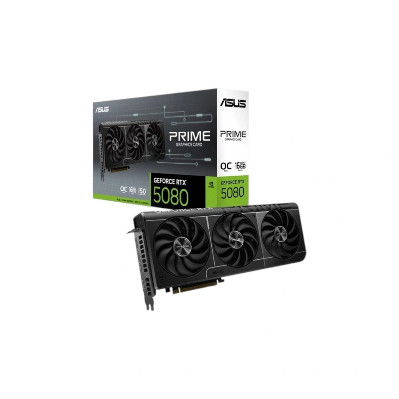 ASUS GeForce RTXTM 5080 Prime OC 16GB GDDR7 PCIe 5.0 Graphics Card - (Brand New)