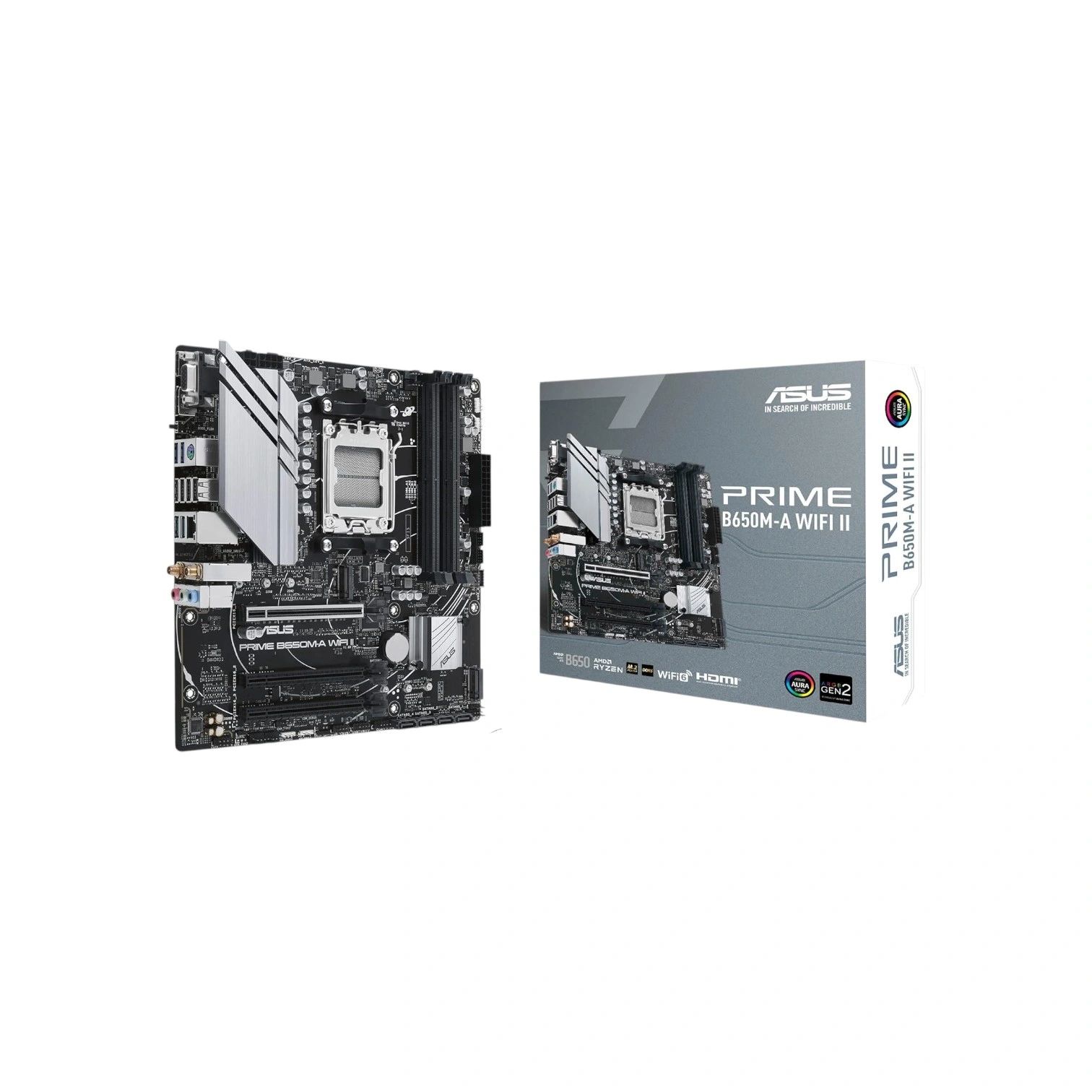 ASUS Prime B650M-A WiFi II DDR5 AM5 Micro-ATX ARGB Gen 2 Motherboard – (Brand New)