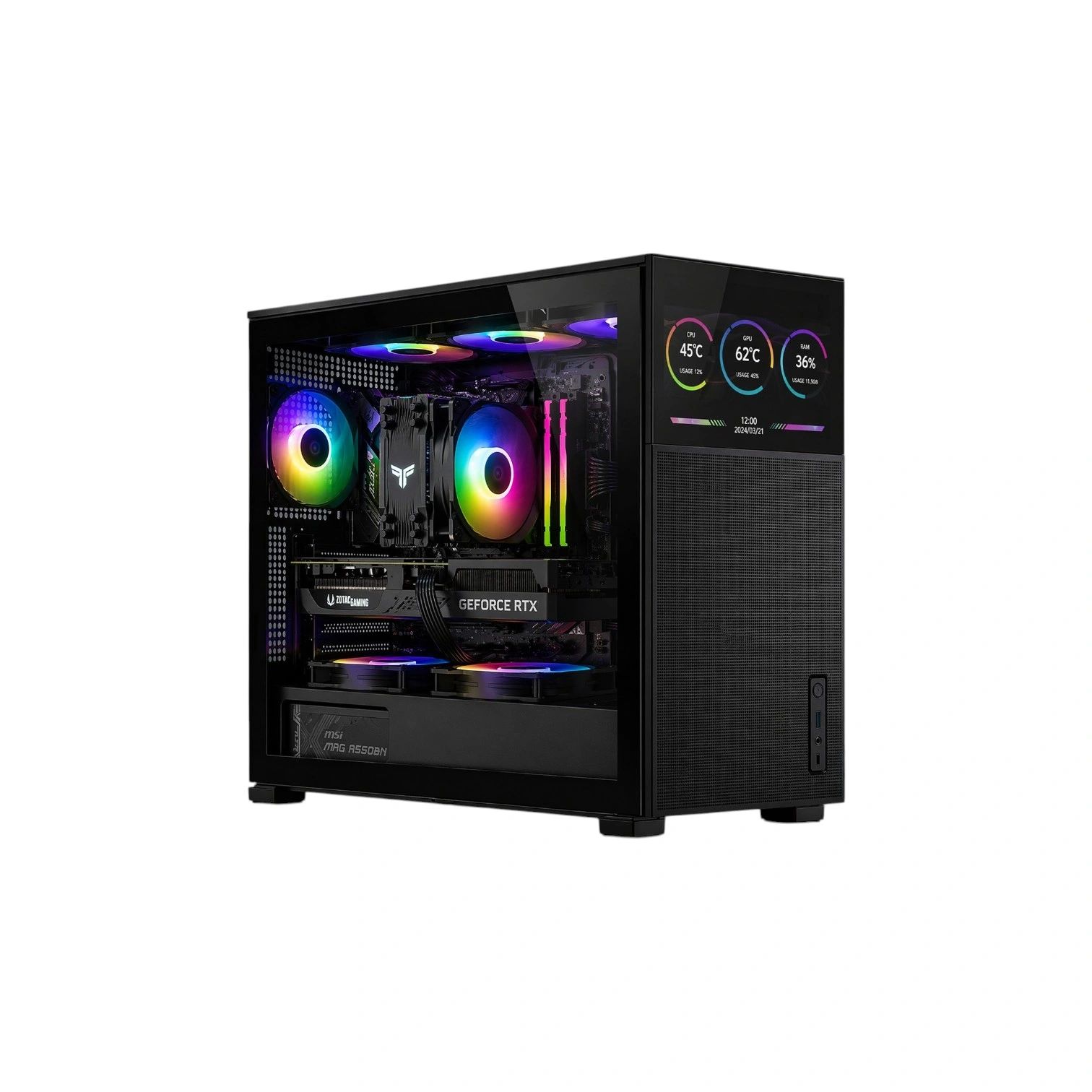AeroStrike Gaming PC - Intel Core i5-12400F, 16GB DDR4 RAM, NVIDIA RTX 5060, 1TB SSD - (Brand New)
