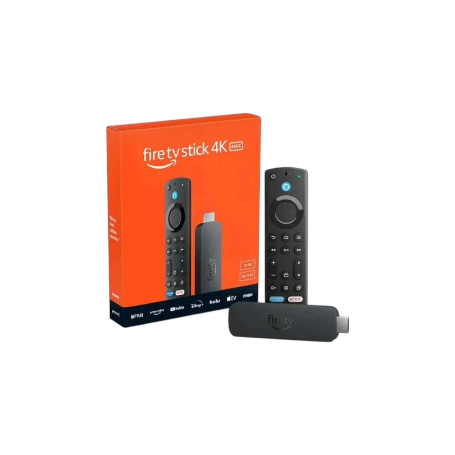 Amazon Fire TV Stick 4K Max with Alexa Voice Remote, Wi‐Fi 6E, 16GB – (Brand New)