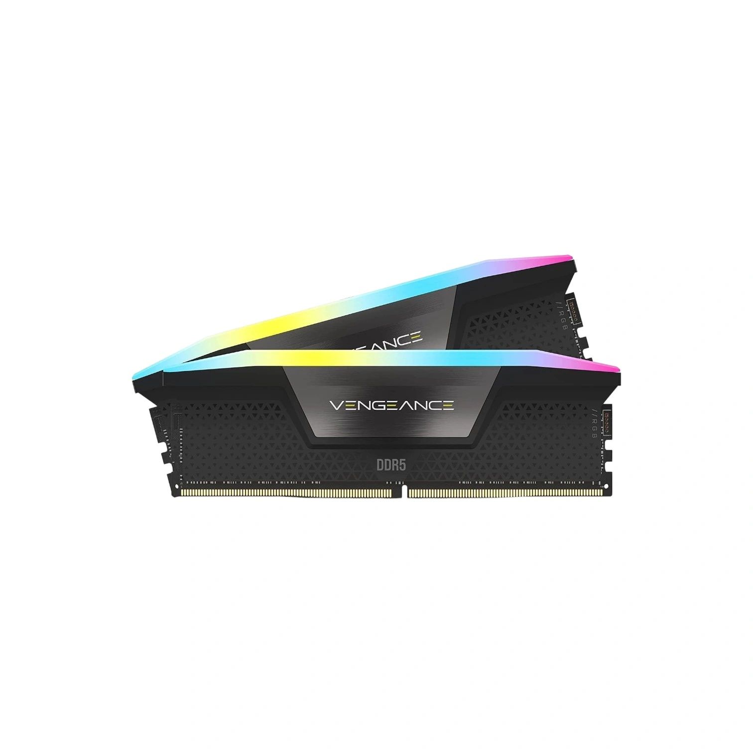CORSAIR VENGEANCE RGB DDR5 RAM 32GB (2x16GB) 6000MHz CL36 – Intel & AMD Compatible – iCUE RGB – Black