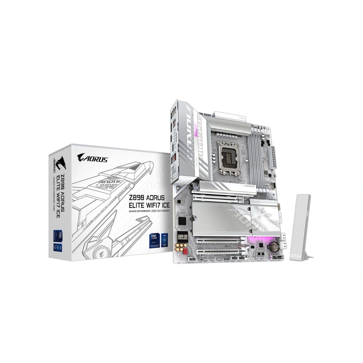 Gigabyte Z890 AORUS Elite WiFi 7 ICE DDR5 ATX Motherboard - (Like New)
