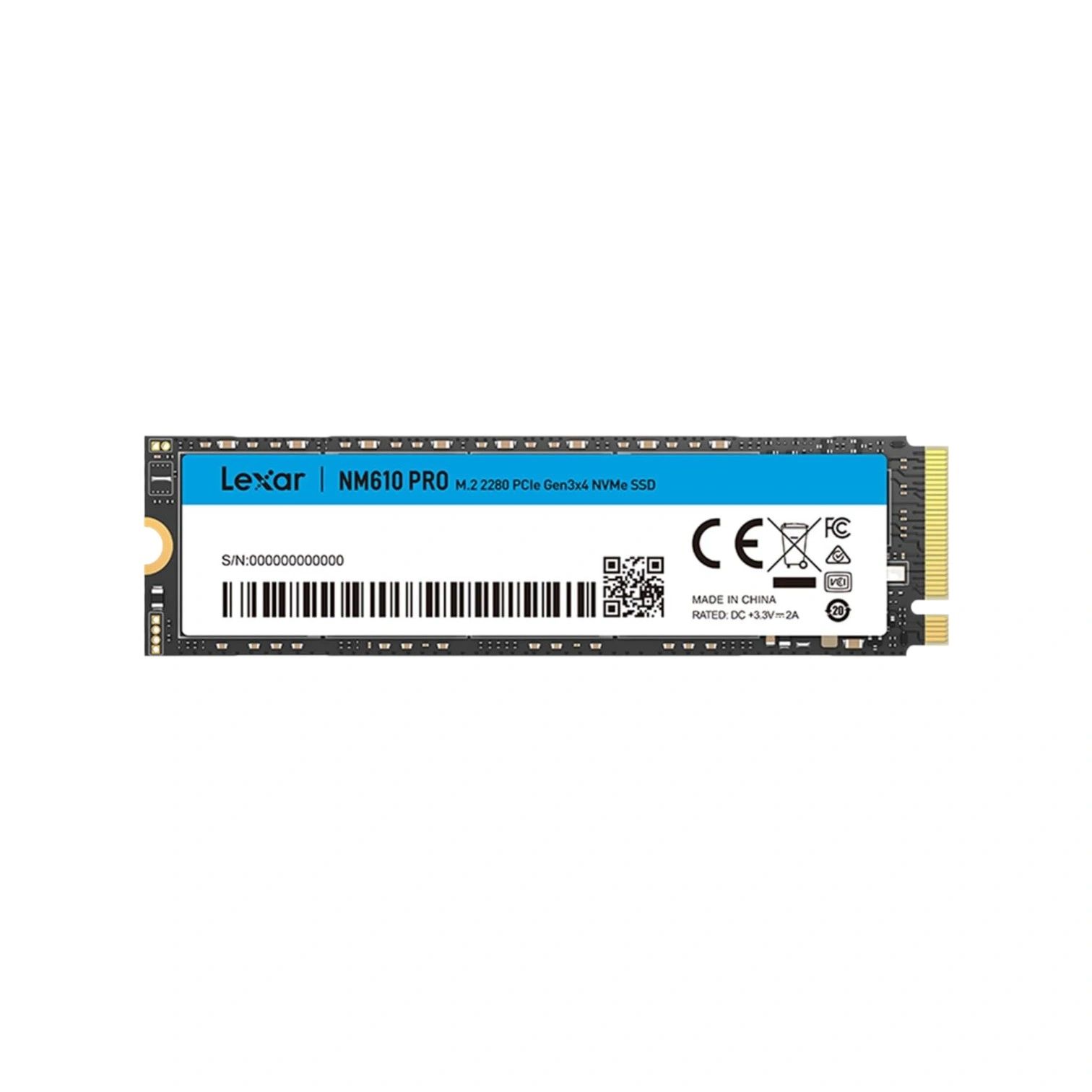 Lexar NM610 PRO 500GB NVMe SSD – M.2 2280 PCIe Gen3 x4 Internal Solid State Drive - (Brand New)